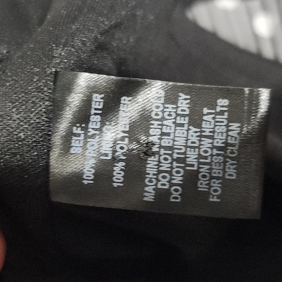 Lulus Dress Pleated Polka Dot Medium Black White Old Money - Picture 13 of 14